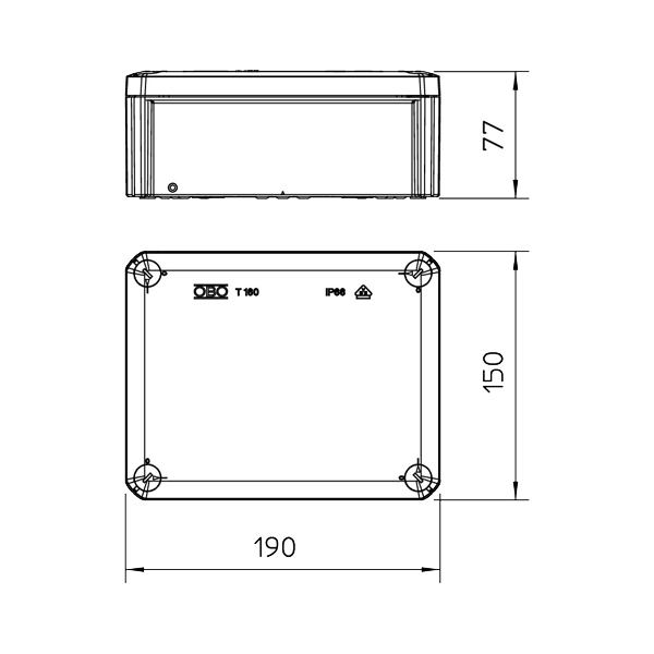 جعبه تقسیم 11*15، T 160 OE